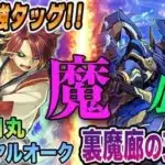 【水パ最強タッグ!!】緋雨閑丸inロイヤルオークパで裏魔廊の支配者を完全攻略！パズドラ　サムスピコラボ
