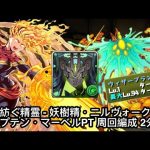 【パズドラ】星を紡ぐ精霊 妖樹精・ニルヴォーク乱入！キャプテン・マーベルPT 周回編成 2分台