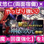 【パズドラ】裏神秘の次元 裏神秘の案内人を虎杖悠仁（両面宿儺）×真人編成で攻略しました♬【悪魔・回復強化】