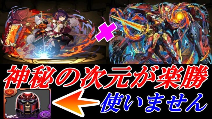 【神秘の次元】セイナ✖シーウルフで攻略！　マグニートーは使いません！【パズドラ】