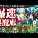 【1周9分】爆速で駆け抜ける！裏魔廊の支配者をノーチラス×クリスマスメノアで粉砕！【パズドラ】