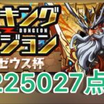 【パズドラ】覚醒ゼウス杯 簡単編成225,027点 1.6%