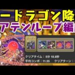 【パズドラ】ラードラ降臨を火アテンループで安定周回！立ち回り参考動画