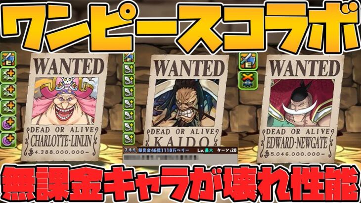 ワンピースは無課金キャラも強い！ダンジョン周回で激ウマ報酬ゲット！！【パズドラ】