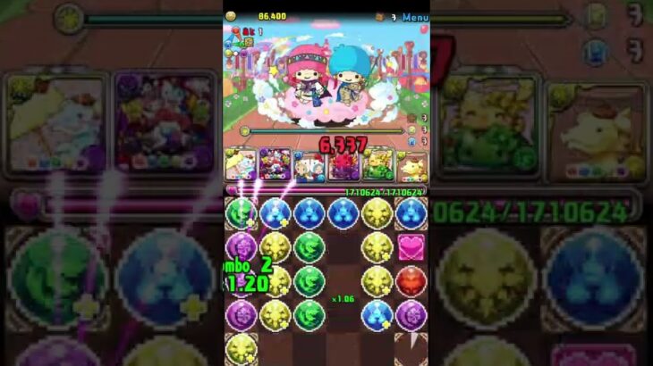 【パズドラ】無課金キャラだけで  サンリオキャラクターズランド ノーコンクリア！