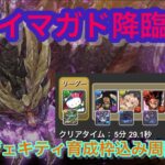 【パズドラ】マガイマガド降臨！！アルジェキティ育成枠込み周回編成#パズドラ #マガイマガド降臨　#アルジェキティ　#周回 #周回編成