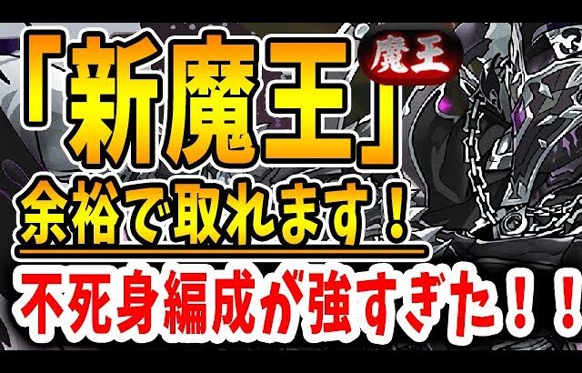 【新魔王チャレンジ】これ組めたら余裕で勝てます！！正月ラジョアの不死身編成が革命的すぎた！！【パズドラ実況】