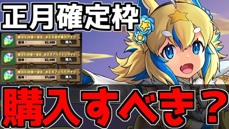 【フェルルは必須？】お正月確定ガチャは買うべき？各キャラ性能や使い道完全解説！【パズドラ】