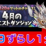 （４月のクエスト）Lv9ずらしシヴァドラ編成紹介！　魔法石９個獲得のチャンス！【パズドラ】