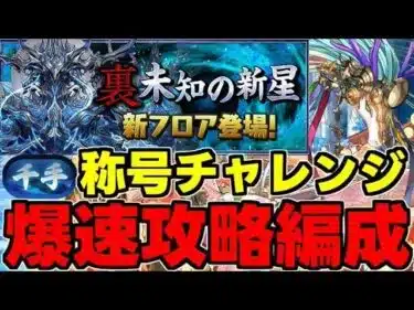 【裏千手チャレンジ】アマテラスドラゴンが強い！激ムズダンジョン攻略編成立ち回り解説！【パズドラ】
