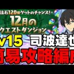 【12月のクエスト】Lv15 司波達也で楽々攻略！魔法石15個を回収しよう！司波達也×クロトビ攻略編成代用＆立ち回り解説！【パズドラ】