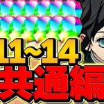 時透無一郎で魔法石50個を今すぐゲット！LV11-14共通編成攻略！代用多数！1月クエスト【パズドラ】