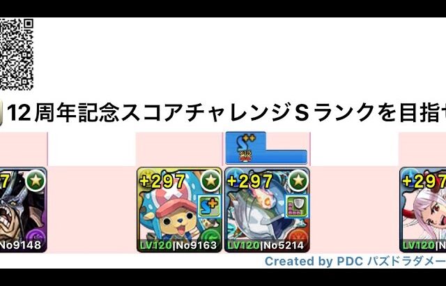 【パズドラ】12周年記念スコアチャレンジ！Sランクを目指せアテナ,ゼウス編【カイドウ】