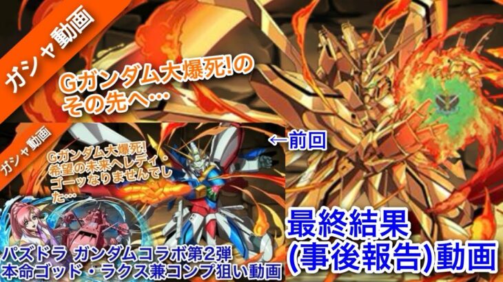 大爆死のその先へ…パズドラガンダムコラボ第2弾 本命ゴッド&ラクス兼コンプ狙い最終結果(事後報告)動画【パズドラ】【ガンダム】【GUNDAM】