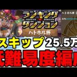 【ランダン】2スキップ3パズルで楽々王冠の低難易度編成！25.5万点⬆️ランキングダンジョンハトホル杯代用＆立ち回り解説！【パズドラ】