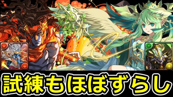 【試練進化】試練パズル含めてほぼずらし！簡単攻略！アレス＆セレス【パズドラ】