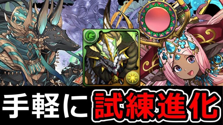 【試練進化】試練パズルもずらし多めで簡単！正月ノルディス編成！ハトホル＆アヌビス【パズドラ】