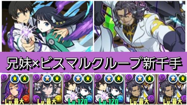 【新千手】ビスマルク×ギャラハッド&達也深雪兄妹ループが最強&人権すぎる！【パズドラ】【コードギアスコラボ】