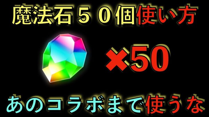 魔法石５０個の使い方解説！あのコラボまでは死んでも貯め続けろ！じゃないと一生後悔するぞ！見ないと損！知らないと損！【パズドラ】