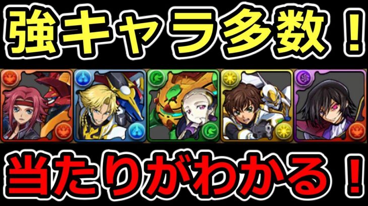 【優秀キャラ多数】コードギアスコラボの全キャラ評価＆使い道解説！【パズドラ】