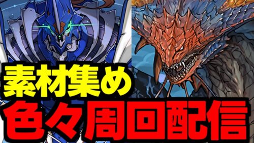 【生放送】部位破壊するぞー!素材集め周回雑談配信!【パズドラ】