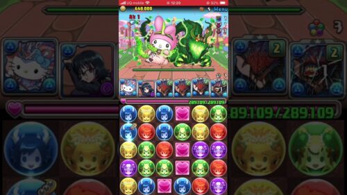 【パズドラ】サンリオコロシアム ノルザキティ×ネロミェール アシスト無課金