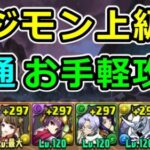 【Lv6~10共通】アシスト不要！デジモン上級編を簡単攻略！【パズドラ】