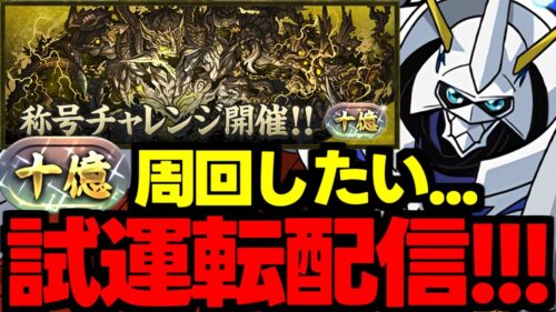 【生放送】十億チャレンジ周回したいので編成を考える雑談試運転配信！【パズドラ】