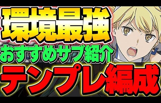 現環境最強の木属性リーダー！アイズとリオンのテンプレ編成＆おすすめサブ紹介！！【GA文庫コラボ】【パズドラ実況】