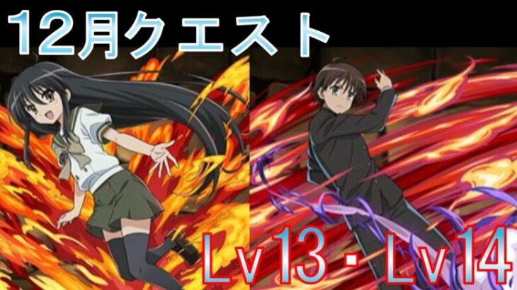 【パズドラ】12月クエスト Lv13・Lv14のクリア編成を紹介！【VOICEVOX解説】