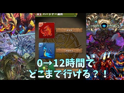 久しぶりに12時間フルでやるぞ～！【パズドラ】0から初めて12時間でどこまでいける？！撮影　【生放送】