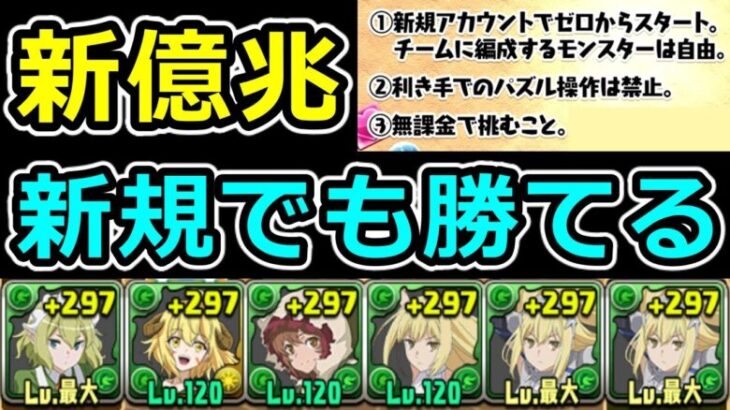 【新億兆】パズル苦手でも勝てる！リオン×アイズ編成で攻略！【パズドラ】