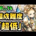【編成難度超低】ほぼ全部無課金キャラ！誰でも組める試練ノアPTでクエスト14攻略解説！【2月クエスト14】【パズドラ】