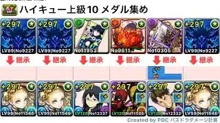 ハイキュー上級　試練ノア周回　本体無課金【パズドラ】