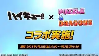 【パズドラ】ハイキュー!!コラボ　2025　PV
