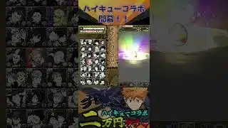 ハイキューコラボ開幕！！　#パズドラ