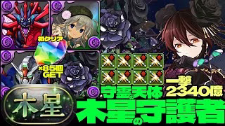 💎初クリア魔法石『85個』GET&全部位破壊💎アークヴェルザ採用一撃2340億ループ黒薔薇ロゼッタ編成🌹部位破壊8個🌹木星の守護者🌹守霊の天体【パズドラ】