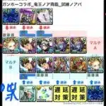[パズドラ]ガンホーコラボ_竜王ノア降臨_試練ノア周回パ[パズル&ドラゴンズ]