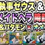 【パズドラ】執事ゼウス＆メイドヘラ降臨！イエス・マイ・ゴッド！超絶壊滅級！アシスト無効！高石タケル＆ホーリーエンジェモン×オメガモン！
