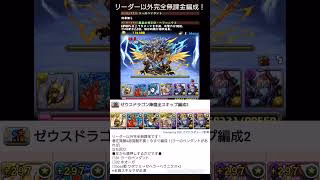 ゼウスドラゴン降臨全スキップ編成 #パズドラ