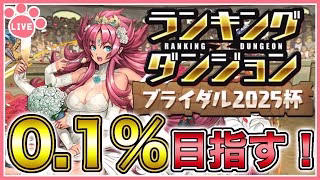 【パズドラ】ランキングダンジョンブライダル2025杯で王冠目指す！【雑談】