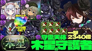 💎初クリア魔法石『85個』GET&全部位破壊💎花嫁フェノン採用一撃2340億ループ黒薔薇ロゼッタ編成👰‍♀️部位破壊7個👰‍♀️木星の守護者👰‍♀️守霊の天体【パズドラ】