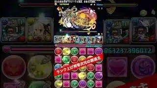 【パズル教室無し】ズラすだけで3.27億経験値【パズル&ドラゴンズ/#パズドラ】 #ランク上げ #零次元の創造主  #バレンタインノア #shorts