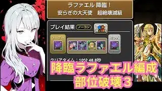 ラファエル降臨 スキル上げ 部位破壊3で確定？ ロゼッタ/ロゼッタ【パズドラ無課金宣戦】