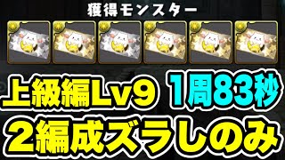 【チケット集め用】速い‼️ズラしのみ‼️ガンホーコラボ 上級編Lv9 周回編成・立ち回り紹介！！【パズル&ドラゴンズ/#パズドラ】