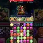 パズドラ　10月クエスト　レベル10 マーベルとレモックで！最後に怪獣8号引く！