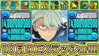 【最強】新キャラの『市川レノ』で『10月のEXラッシュ』に挑戦したら余裕すぎてやばい！！！！ 【パズドラ 怪獣８号 10月EX】