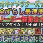 【完全ずらし最速周回 対象リーダー無課金キャラ】サンリオキャラクターズランド2を完全ずらし最速キコル編成で高速周回！？3分台で遅延や属性軽減潜在などがゲットできます！サンリオコラボ【パズドラ】