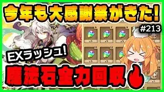 【無課金パズドラ】今年も大感謝祭の季節がきたああああ！！EXラッシュで魔法石15個もいただきます…！！