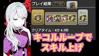 ベリアルヴァンテモン降臨 キコルループで１枚抜きスキル上げ 両難易度対応【パズドラ無課金宣戦】